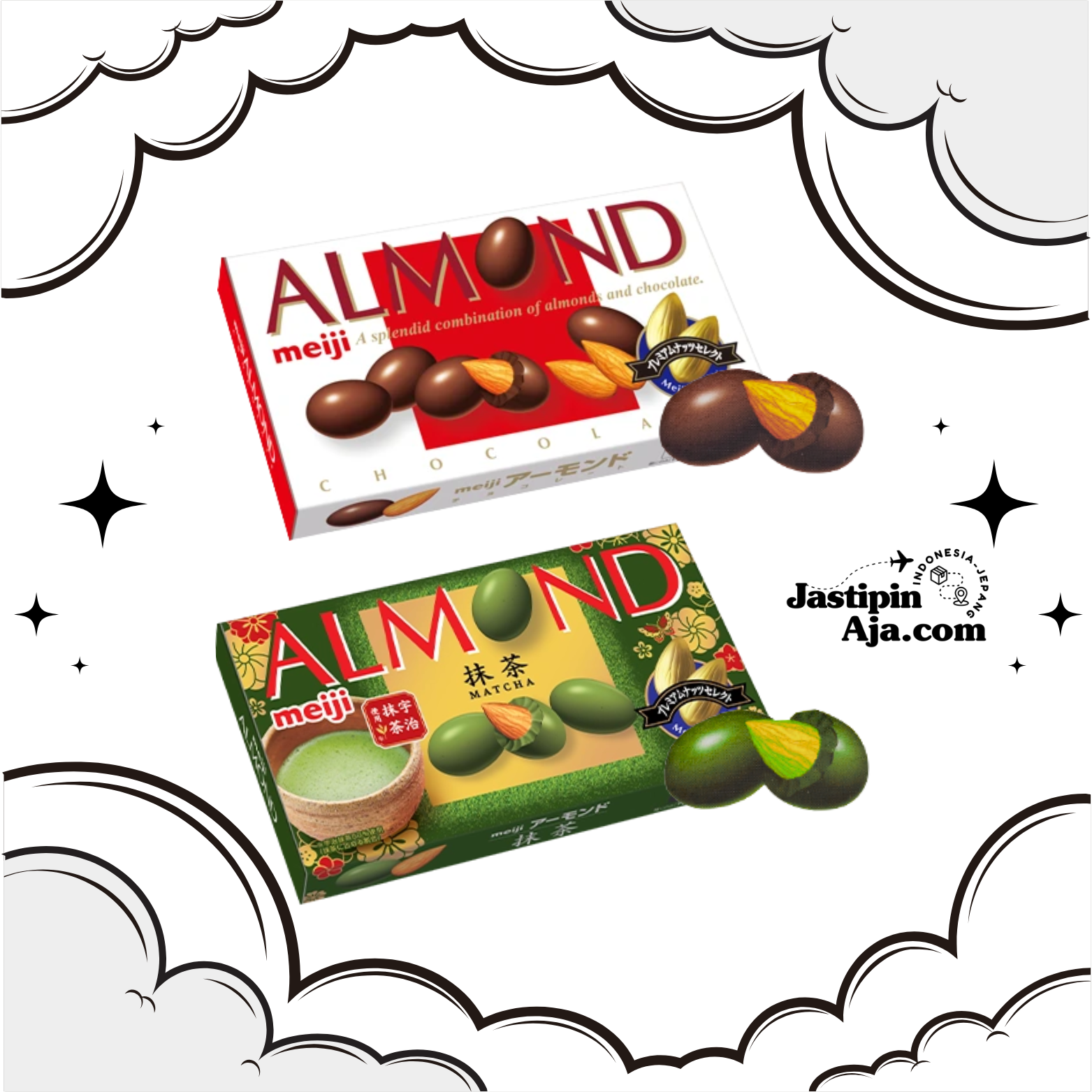 Almond Chocolate Matcha 1